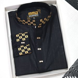 কালো এম্ব্রোডারি পাঞ্জাবী